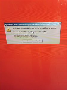 Digital Signage error message