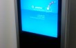 lcd stand - front view with advertise me desktop image