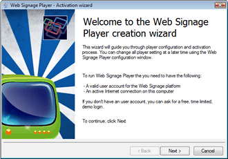 #div4 web signage wizard player