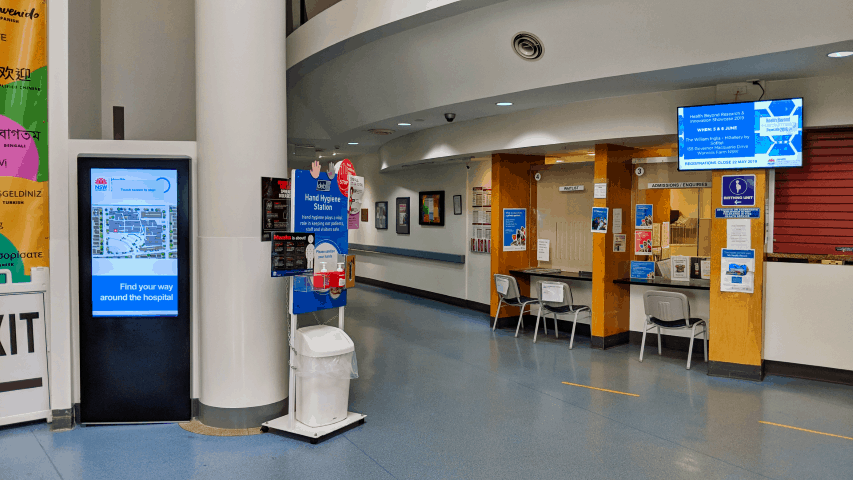 hospital digital signage